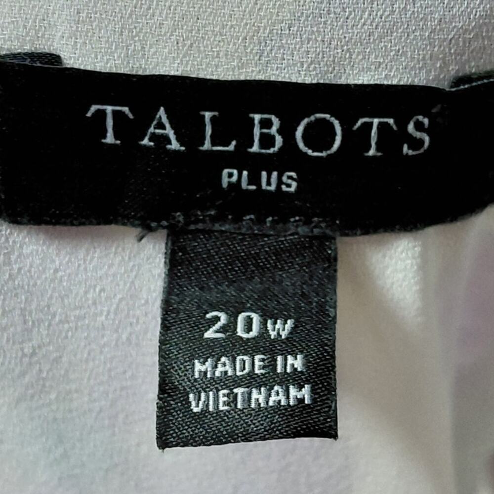 Talbots Plus Purple Green Floral Sleeveless Midi Dress Women Size 20W - Picture 4 of 10